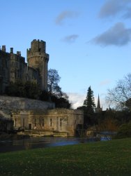 Warwick Castle from the island