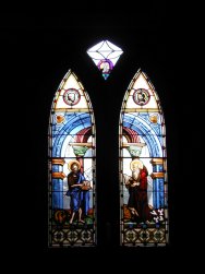 Stained glass in family chapel