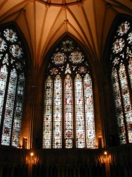 Stained glass in the Chapter House