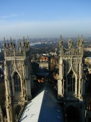 View from the top of York Minster